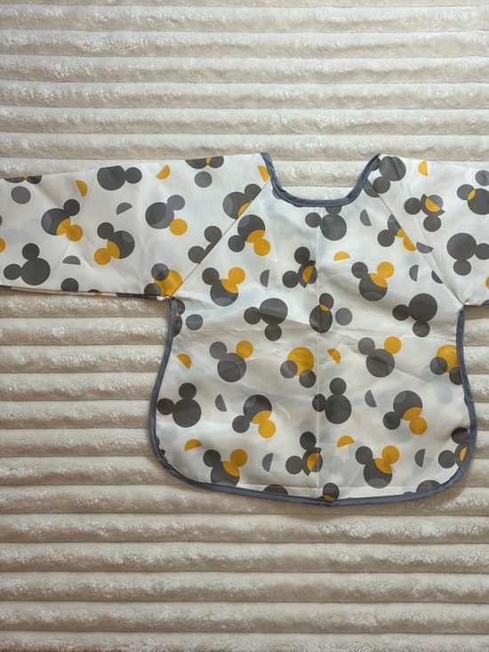 Disney Other - Disney Baby Mickey Mouse Reversible Smock Bib ❤️🖤